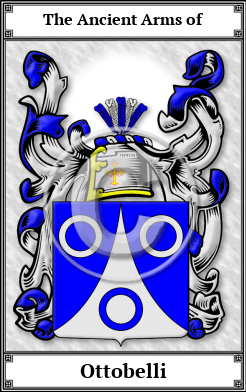 Ottobelli Family Crest Download (JPG)  Book Plated - 150 DPI