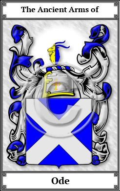 Ode Family Crest Download (JPG) Book Plated - 300 DPI