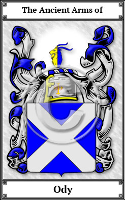 Ody Family Crest Download (JPG)  Book Plated - 150 DPI