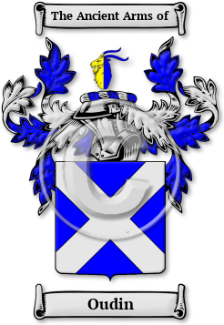 Oudin Family Crest Download (jpg) Legacy Series - 150 DPI