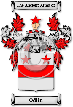 Odlin Family Crest Download (jpg) Legacy Series - 150 DPI