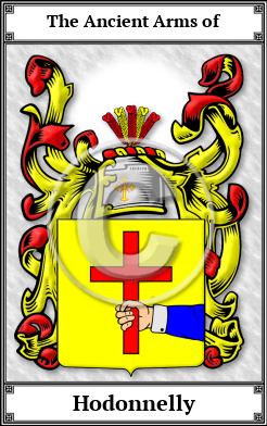 Hodonnelly Family Crest Download (JPG)  Book Plated - 150 DPI