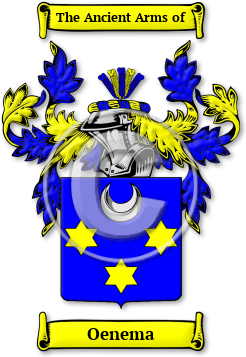 Oenema Family Crest Download (jpg) Legacy Series - 150 DPI