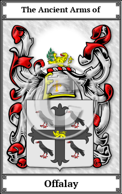 Offalay Family Crest Download (JPG)  Book Plated - 150 DPI
