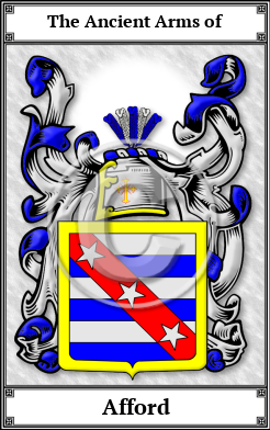 Afford Family Crest Download (JPG)  Book Plated - 150 DPI