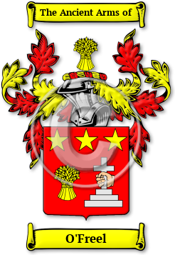 O'Freel Family Crest Download (jpg) Legacy Series - 150 DPI
