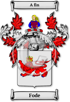 Fode Family Crest Download (jpg) Legacy Series - 150 DPI