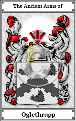Oglethrupp Family Crest Download (JPG)  Book Plated - 150 DPI