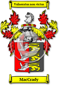 MacCrady Family Crest Download (jpg) Legacy Series - 150 DPI