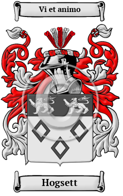 Hogsett Family Crest Download (jpg) Heritage Series - 150 DPI