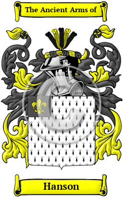 Hanson Family Crest Download (JPG) Heritage Series - 600 DPI