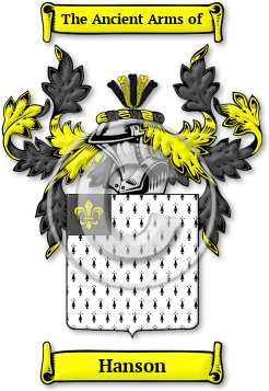 Hanson Family Crest Download (jpg) Legacy Series - 150 DPI
