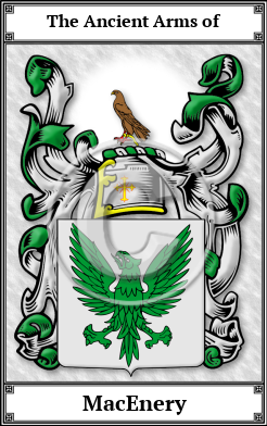 MacEnery Family Crest Download (JPG)  Book Plated - 150 DPI