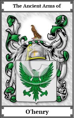 O'henry Family Crest Download (JPG) Book Plated - 600 DPI