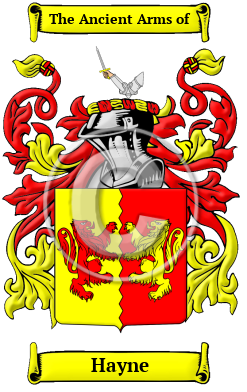 Hayne Family Crest Download (JPG) Heritage Series - 600 DPI