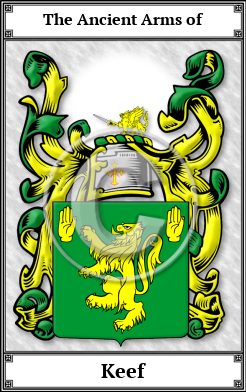 Keef Family Crest Download (JPG) Book Plated - 600 DPI