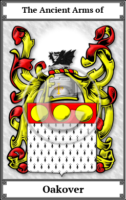 Oakover Family Crest Download (JPG)  Book Plated - 150 DPI