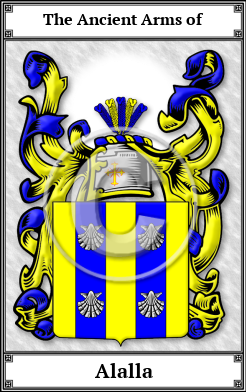Alalla Family Crest Download (JPG) Book Plated - 600 DPI