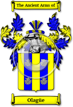 Olagüe Family Crest Download (jpg) Legacy Series - 150 DPI