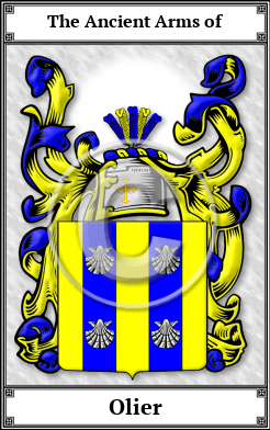 Olier Family Crest Download (JPG) Book Plated - 600 DPI