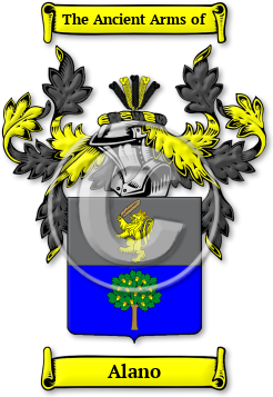Alano Family Crest Download (jpg) Legacy Series - 150 DPI