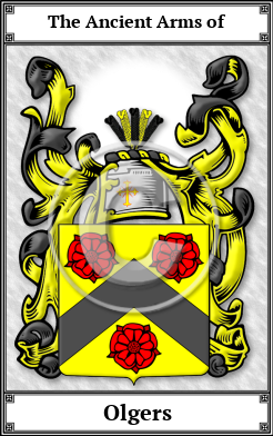 Olgers Family Crest Download (JPG) Book Plated - 600 DPI