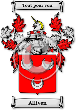 Alliven Family Crest Download (jpg) Legacy Series - 150 DPI