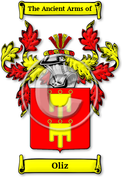 Oliz Family Crest Download (jpg) Legacy Series - 150 DPI
