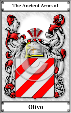 Olivo Family Crest Download (JPG)  Book Plated - 150 DPI