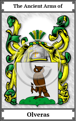 Olveras Family Crest Download (JPG)  Book Plated - 150 DPI