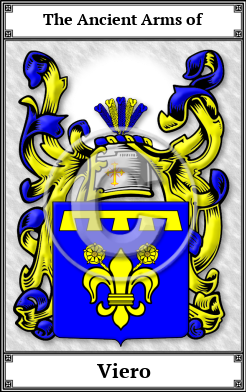 Viero Family Crest Download (JPG)  Book Plated - 150 DPI