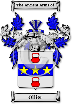 Ollier Family Crest Download (jpg) Legacy Series - 150 DPI