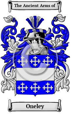 Oneley Family Crest/Coat of Arms
