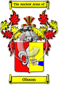 Olsson Family Crest Download (jpg) Legacy Series - 150 DPI