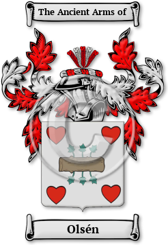 Olsén Family Crest Download (JPG) Legacy Series - 600 DPI