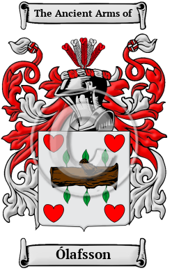 Ólafsson Family Crest Download (JPG) Heritage Series - 300 DPI