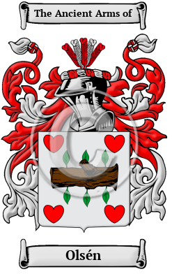 Olsén Family Crest Download (JPG) Heritage Series - 300 DPI