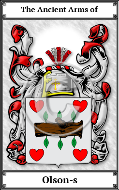 Olson-s Family Crest Download (JPG)  Book Plated - 150 DPI