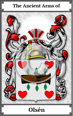 Olsén Family Crest Download (JPG)  Book Plated - 150 DPI