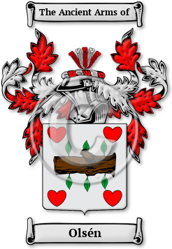 Olsén Family Crest Download (jpg) Legacy Series - 150 DPI