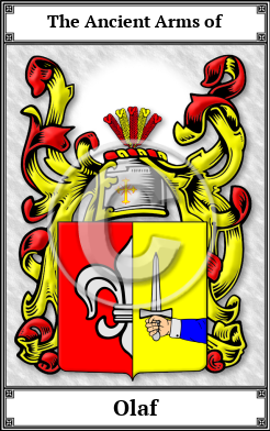 Olaf Family Crest Download (JPG)  Book Plated - 150 DPI