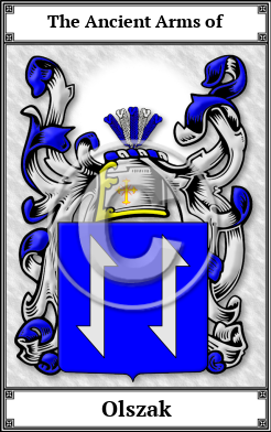 Olszak Family Crest Download (JPG)  Book Plated - 150 DPI