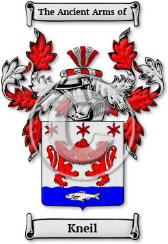 Kneil Family Crest Download (jpg) Legacy Series - 150 DPI