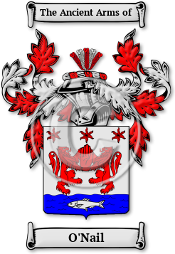 O'Nail Family Crest Download (jpg) Legacy Series - 150 DPI