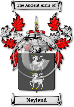 Neylend Family Crest Download (jpg) Legacy Series - 150 DPI