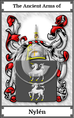 Nylén Family Crest Download (JPG)  Book Plated - 150 DPI