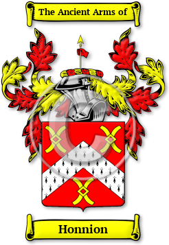 Honnion Family Crest Download (JPG) Legacy Series - 600 DPI