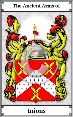 Inions Family Crest Download (JPG)  Book Plated - 150 DPI
