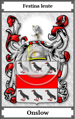 Onslow Family Crest Download (JPG)  Book Plated - 150 DPI