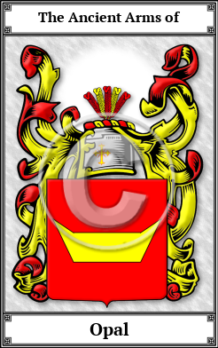 Opal Family Crest Download (JPG) Book Plated - 600 DPI